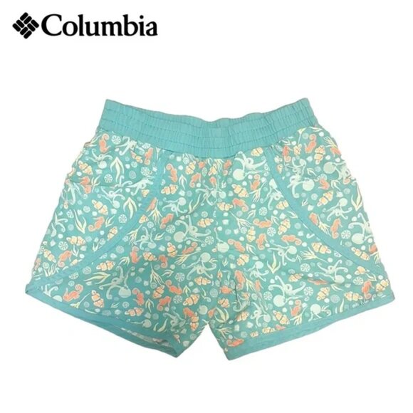 Columbia Girls Omni-Shade Shorts Size L 14/16 - Picture 1 of 4